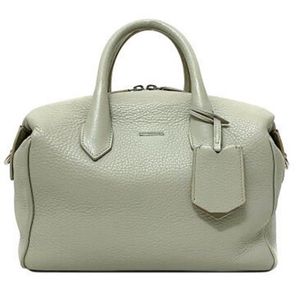 BALENCIAGA Infanta Boston Bag Gray leather zipper charm - Picture 1 of 9